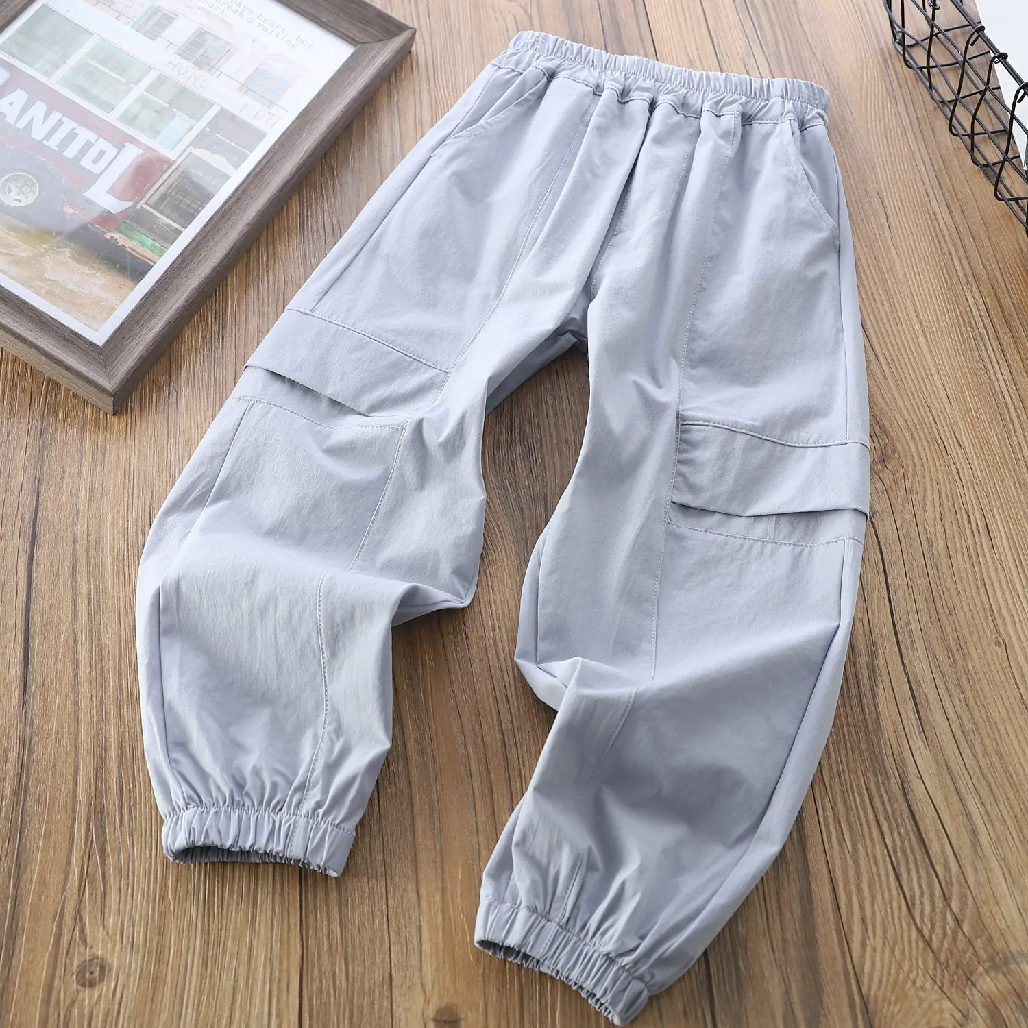 Children's 2-Piece Cotton Pants Set Summer Casual Large