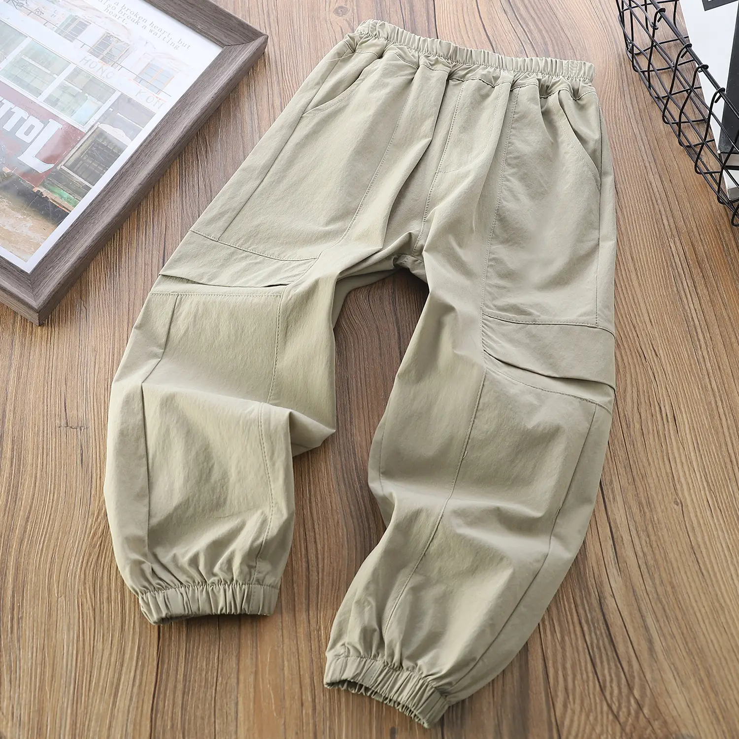 Children's 2-Piece Cotton Pants Set Summer Casual Large