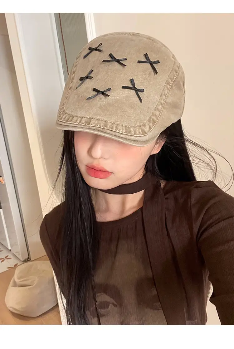 Women's Duck Tongue Bow Hat Spring Summer Fashion — feature 10