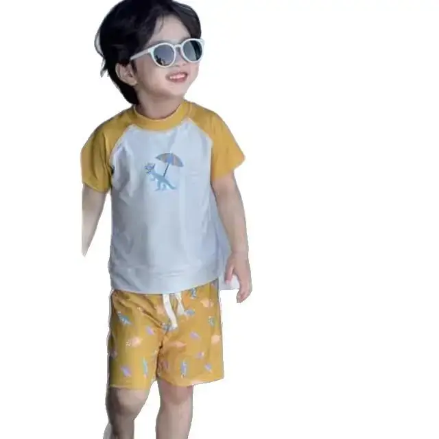 Baby T-Shirt Shorts Set Blue Cotton Summer Boys Girls - Image 7