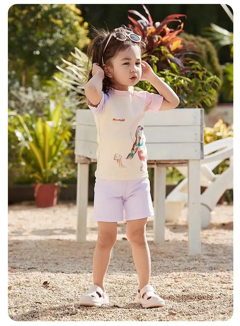 Baby T-Shirt Shorts Set Blue Cotton Summer Boys Girls — feature 11