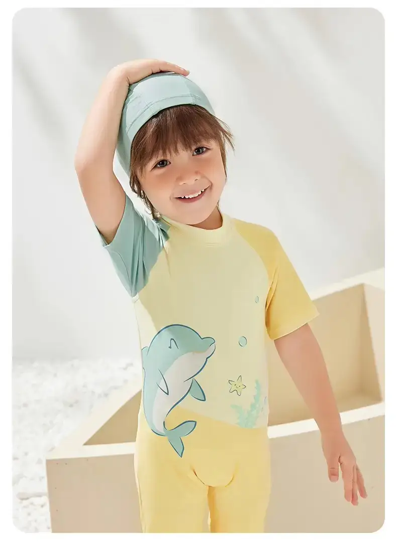 Baby T-Shirt Shorts Set Blue Cotton Summer Boys Girls — feature 19