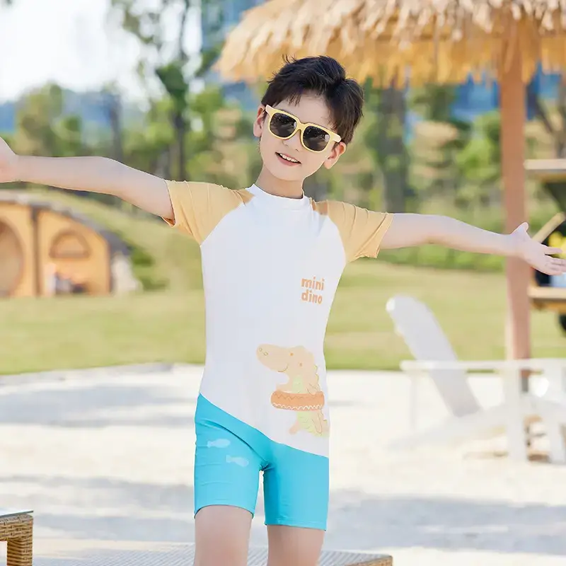 Baby T-Shirt Shorts Set Blue Cotton Summer Boys Girls - Image 2