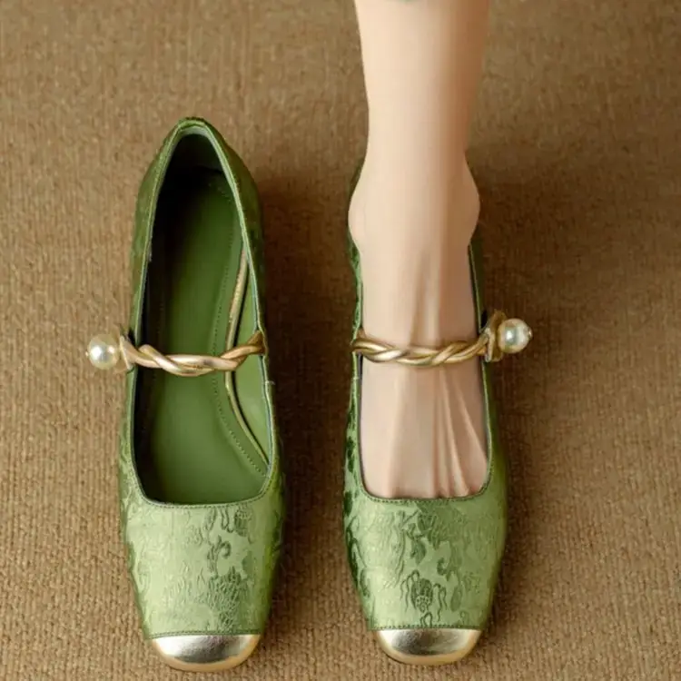 French Green Mary Jane Shoes 2025 Spring Summer — feature 19