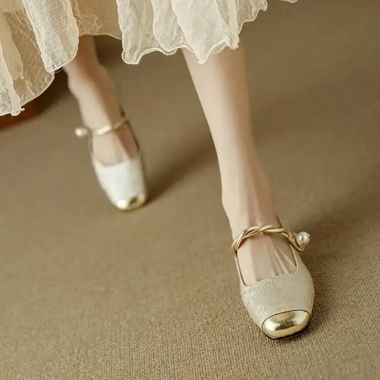 French Green Mary Jane Shoes 2025 Spring Summer — feature 9