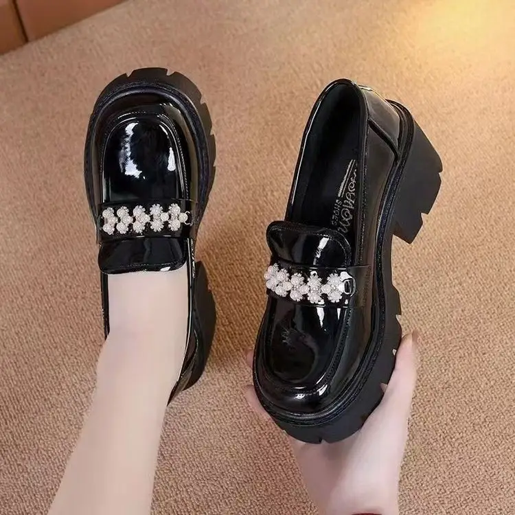Mary Jane Platform Loafers Black Women's 2025 - Image 5