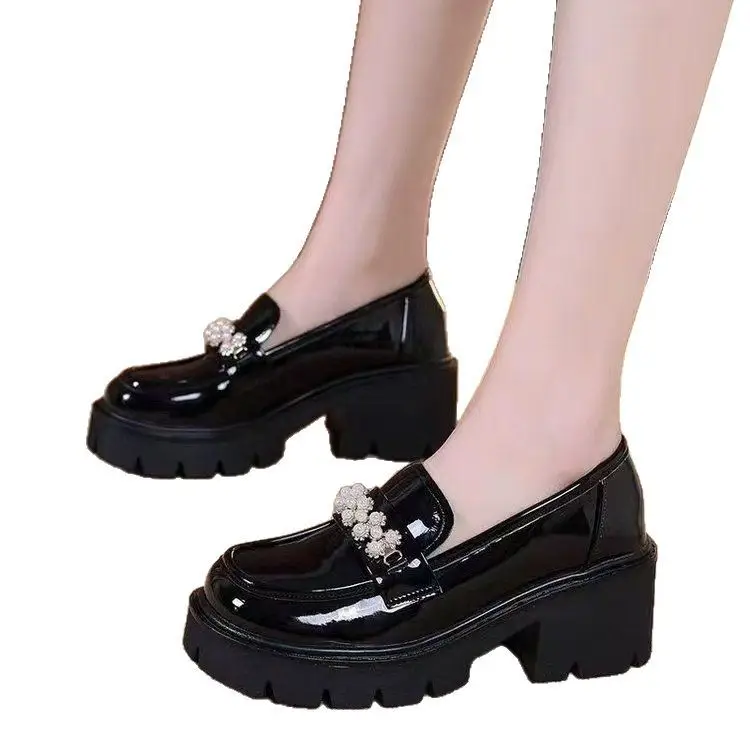 Mary Jane Platform Loafers Black Women's 2025 - Image 6