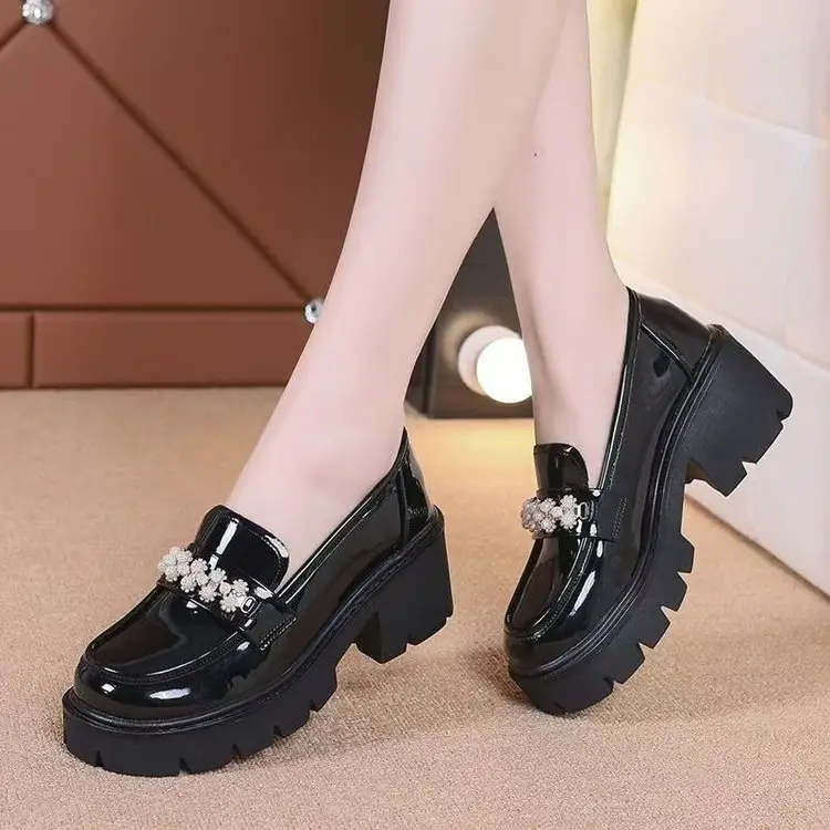 Mary Jane Platform Loafers Black Women's 2025 — feature 11