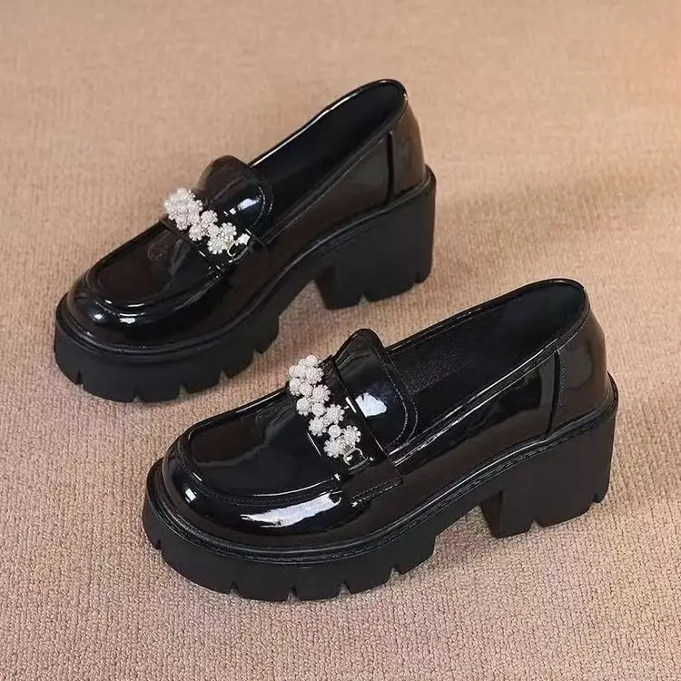 Mary Jane Platform Loafers Black Women's 2025 — feature 8