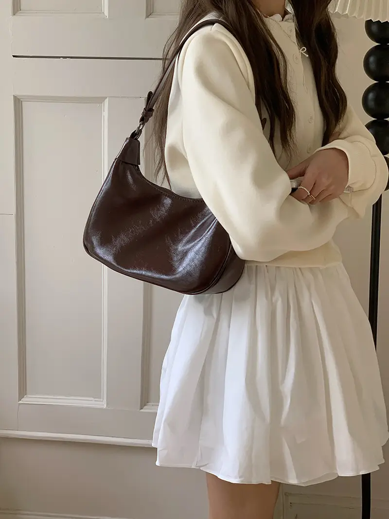 Retro Brown Underarm Bag for Women 2026 - Image 5