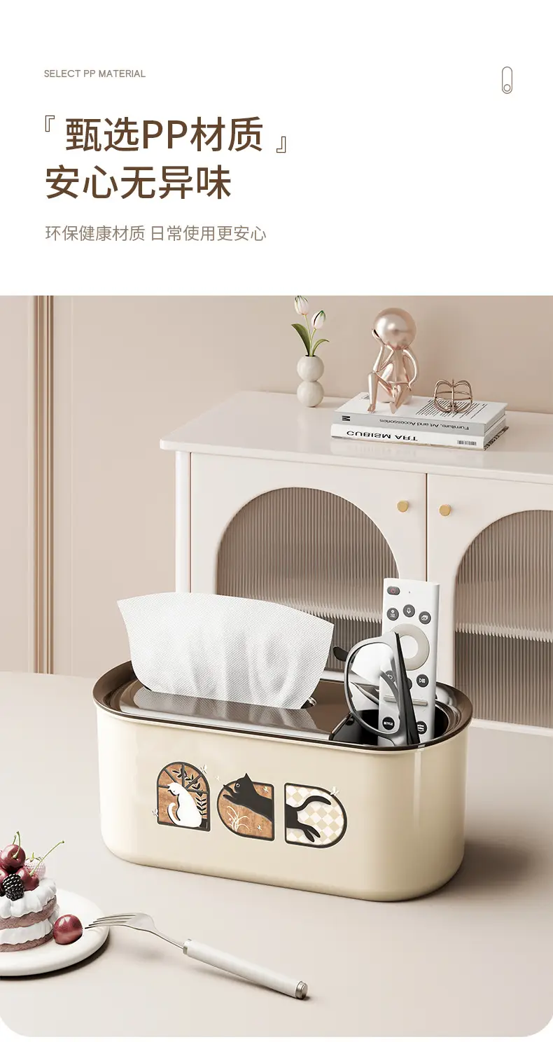 Antique Paper Towel Box with Knife Holder — feature 10
