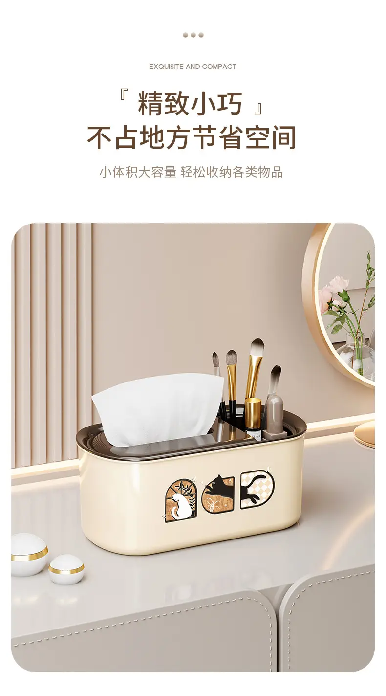 Antique Paper Towel Box with Knife Holder — feature 11