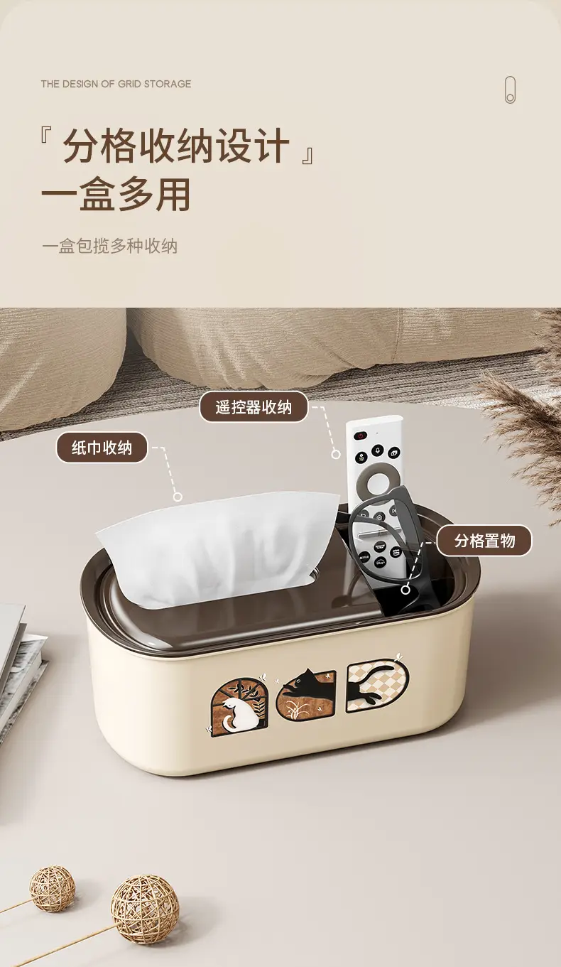 Antique Paper Towel Box with Knife Holder — feature 5
