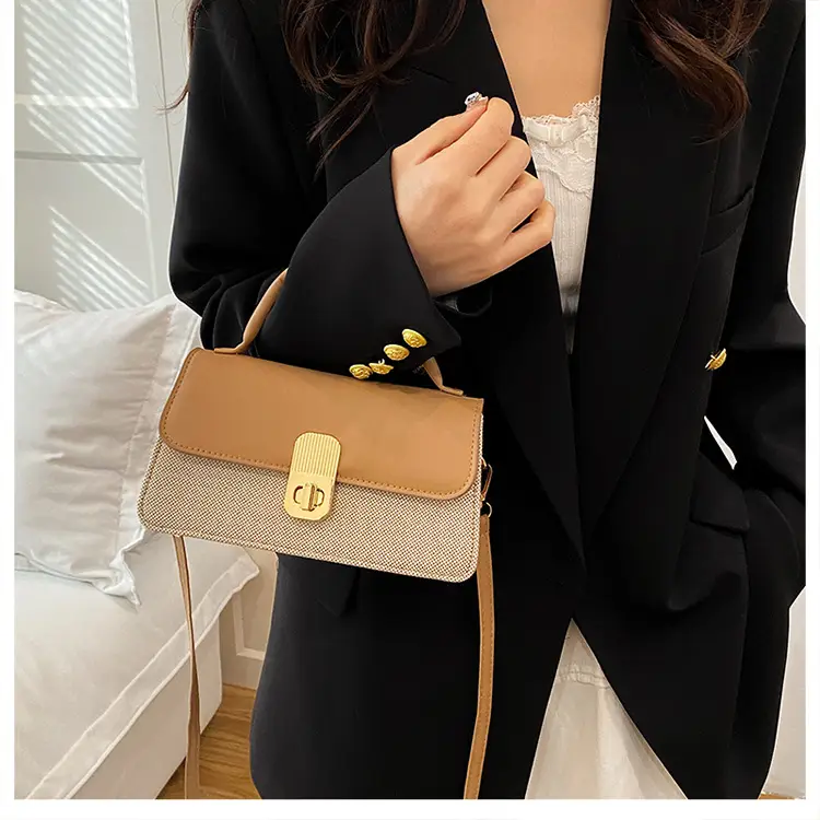 2025 Pink Grey Square Shoulder Bag for Women — feature 15