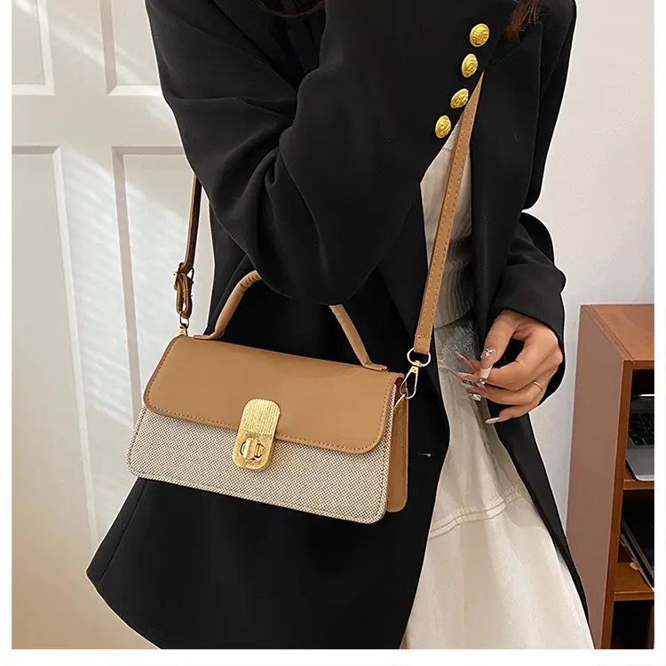 2025 Pink Grey Square Shoulder Bag for Women — feature 16