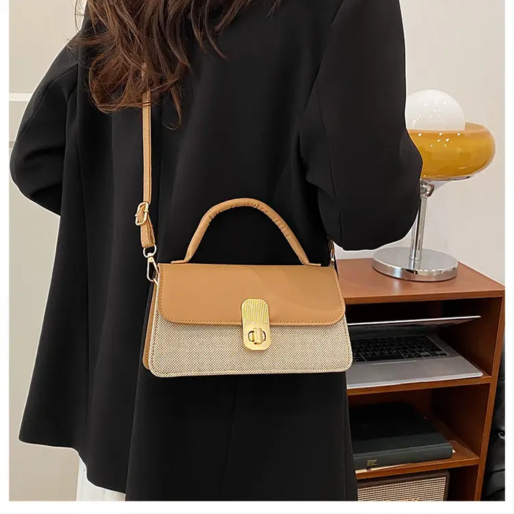 2025 Pink Grey Square Shoulder Bag for Women — feature 17