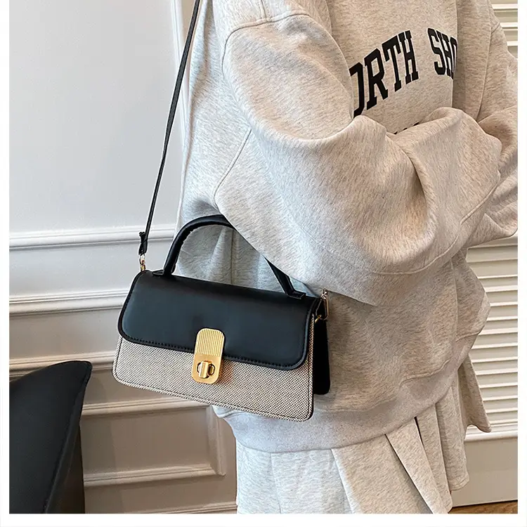 2025 Pink Grey Square Shoulder Bag for Women — feature 33