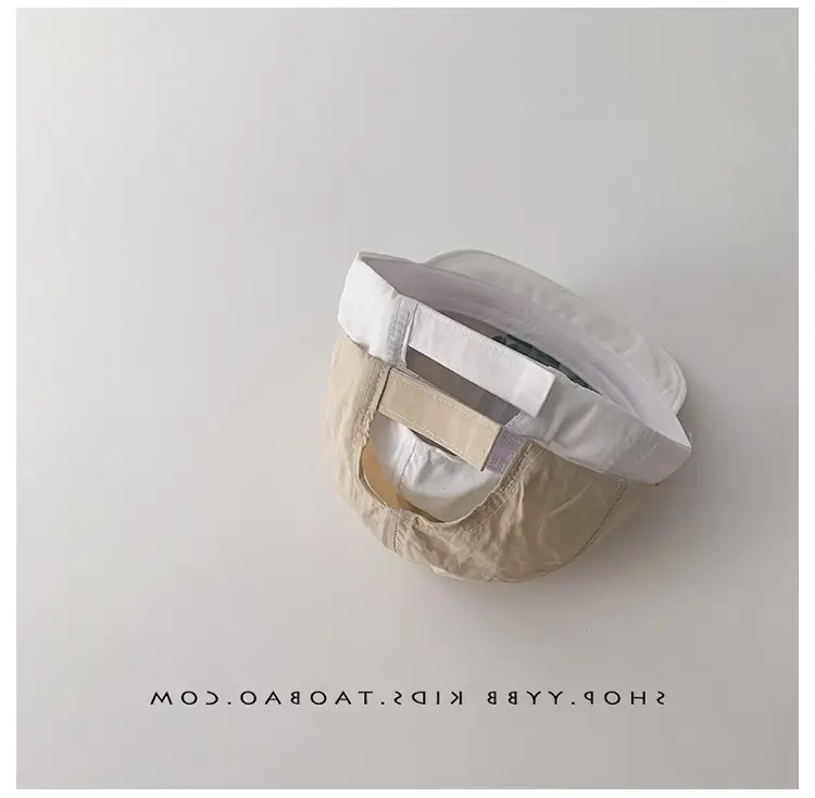 White Korean Letter Baseball Cap for Boys Girls — feature 10