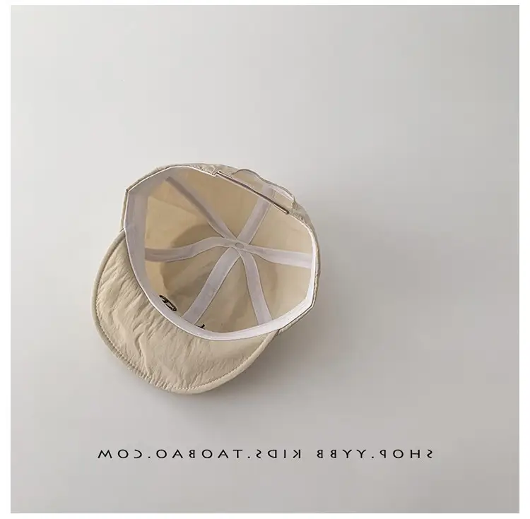 White Korean Letter Baseball Cap for Boys Girls — feature 11