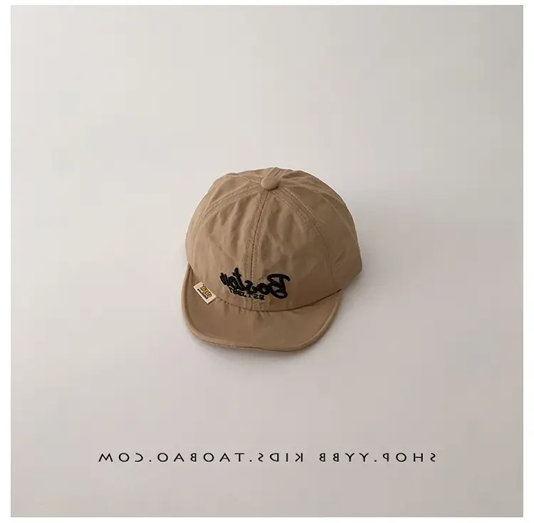 White Korean Letter Baseball Cap for Boys Girls — feature 16