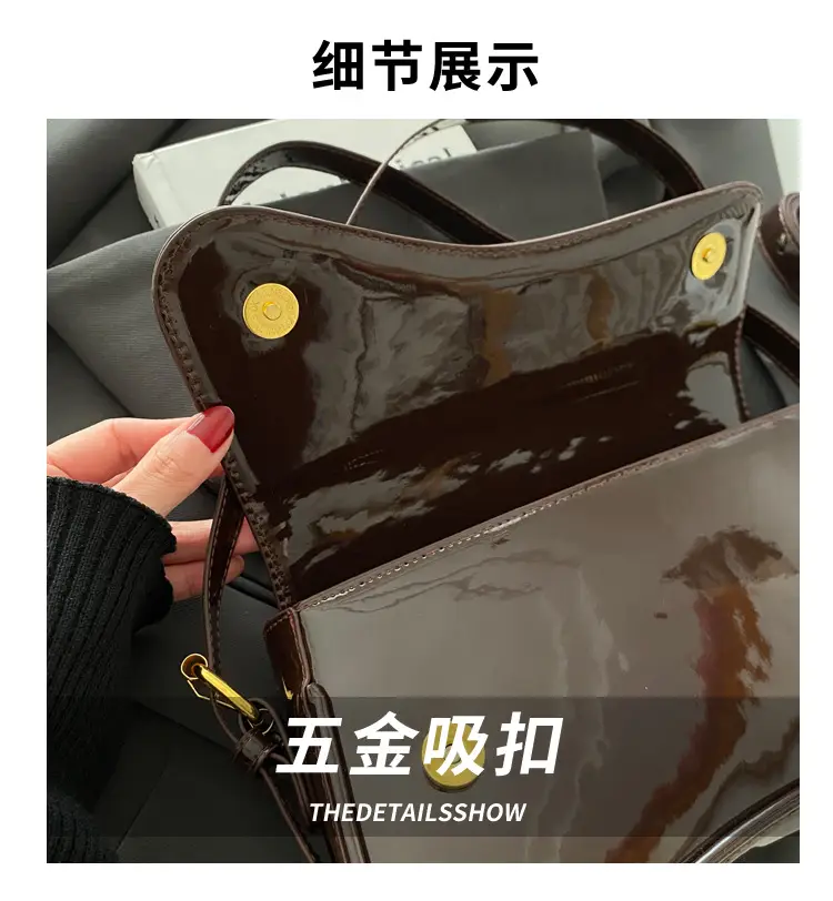 White Retro Shoulder Crossbody Bag for Women — feature 2
