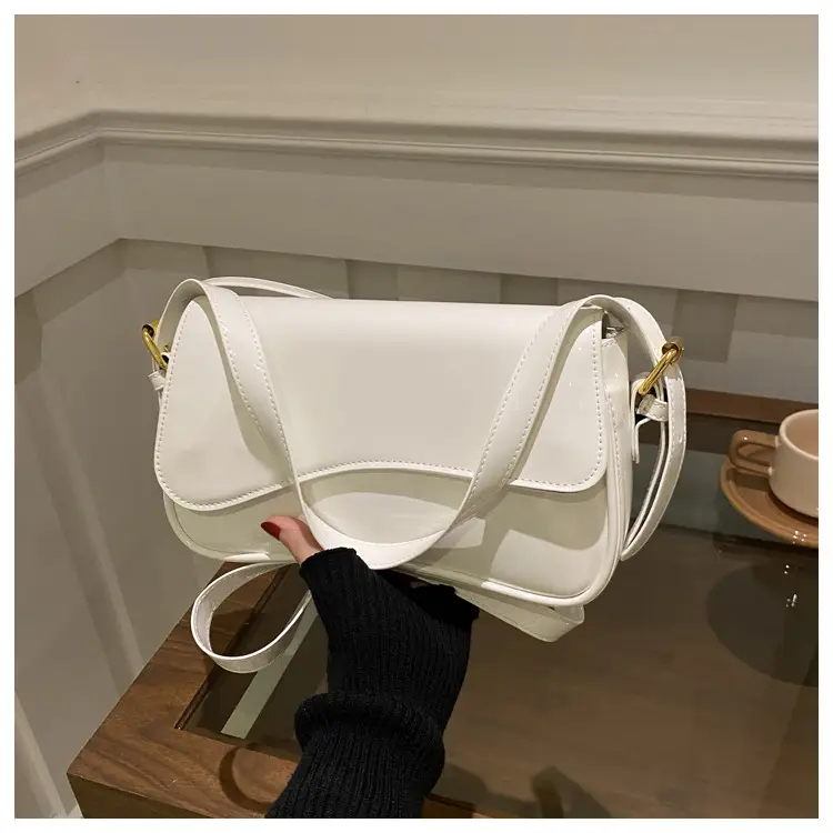 White Retro Shoulder Crossbody Bag for Women — feature 22