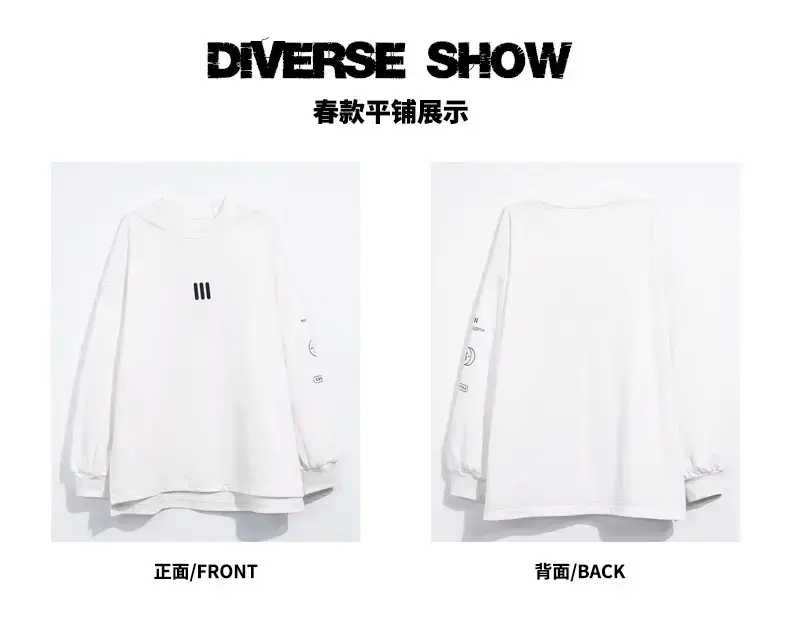 Boys White Long Sleeve T-Shirt Spring Autumn 2025 — feature 5