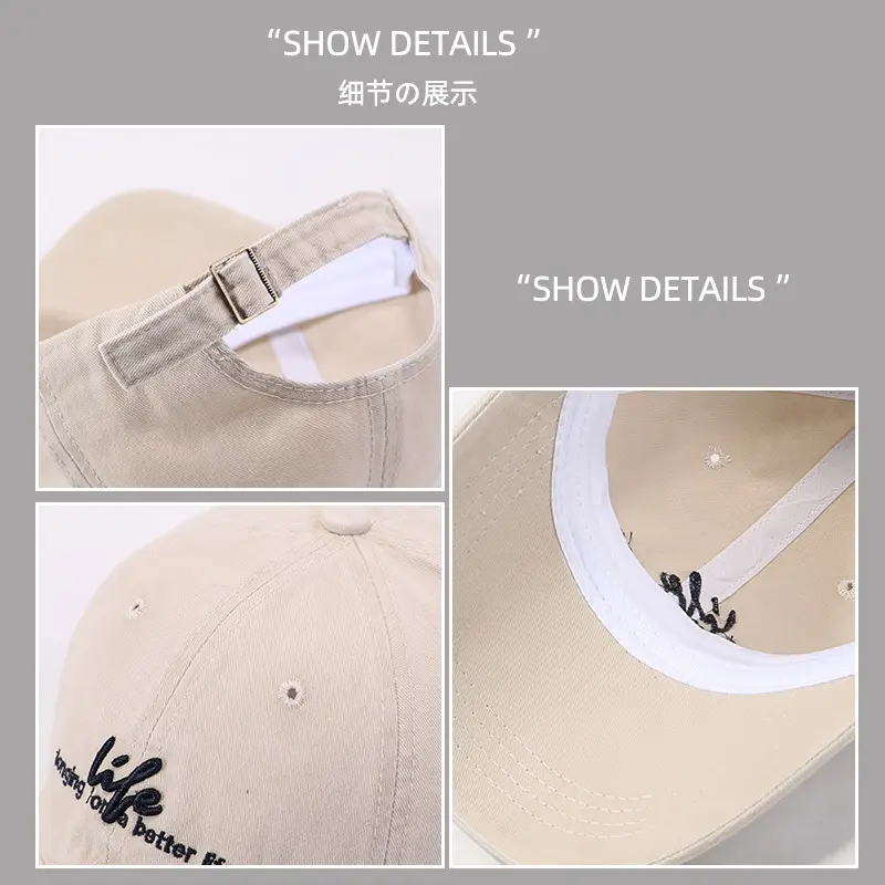 Women Black Letter Embroidered Baseball Cap - Image 8