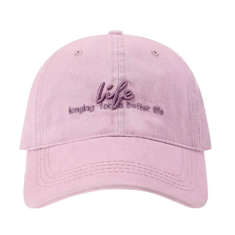 Women Black Letter Embroidered Baseball Cap - Image 10