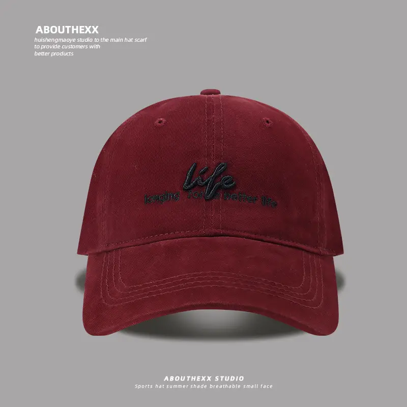 Women Black Letter Embroidered Baseball Cap - Image 2