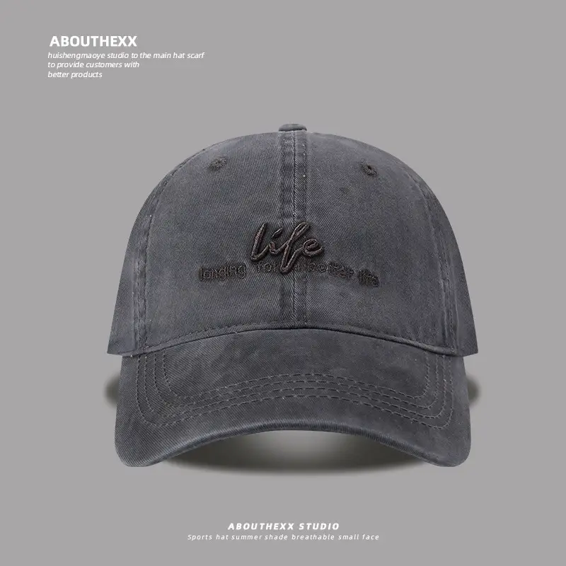 Women Black Letter Embroidered Baseball Cap - Image 3