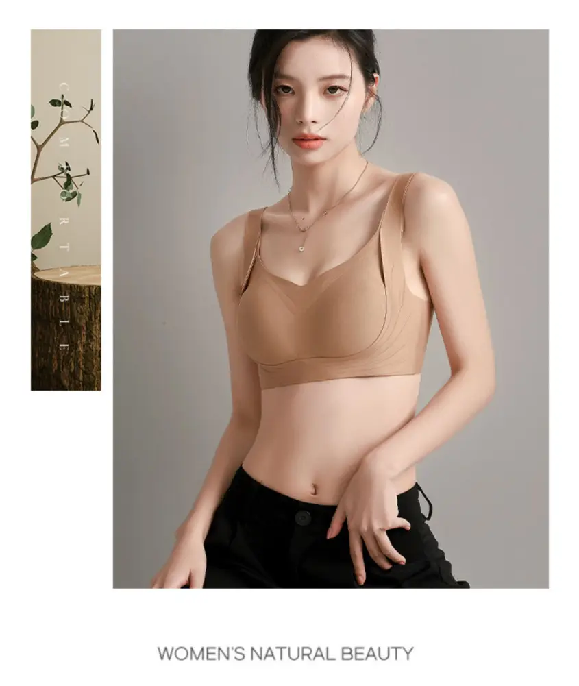 Pull-Up Adjustable Seamless Intimates for Women, Soft Support, Push-Up Support for Secondary Breasts, No Wire Bra, Sports Vest — feature 16