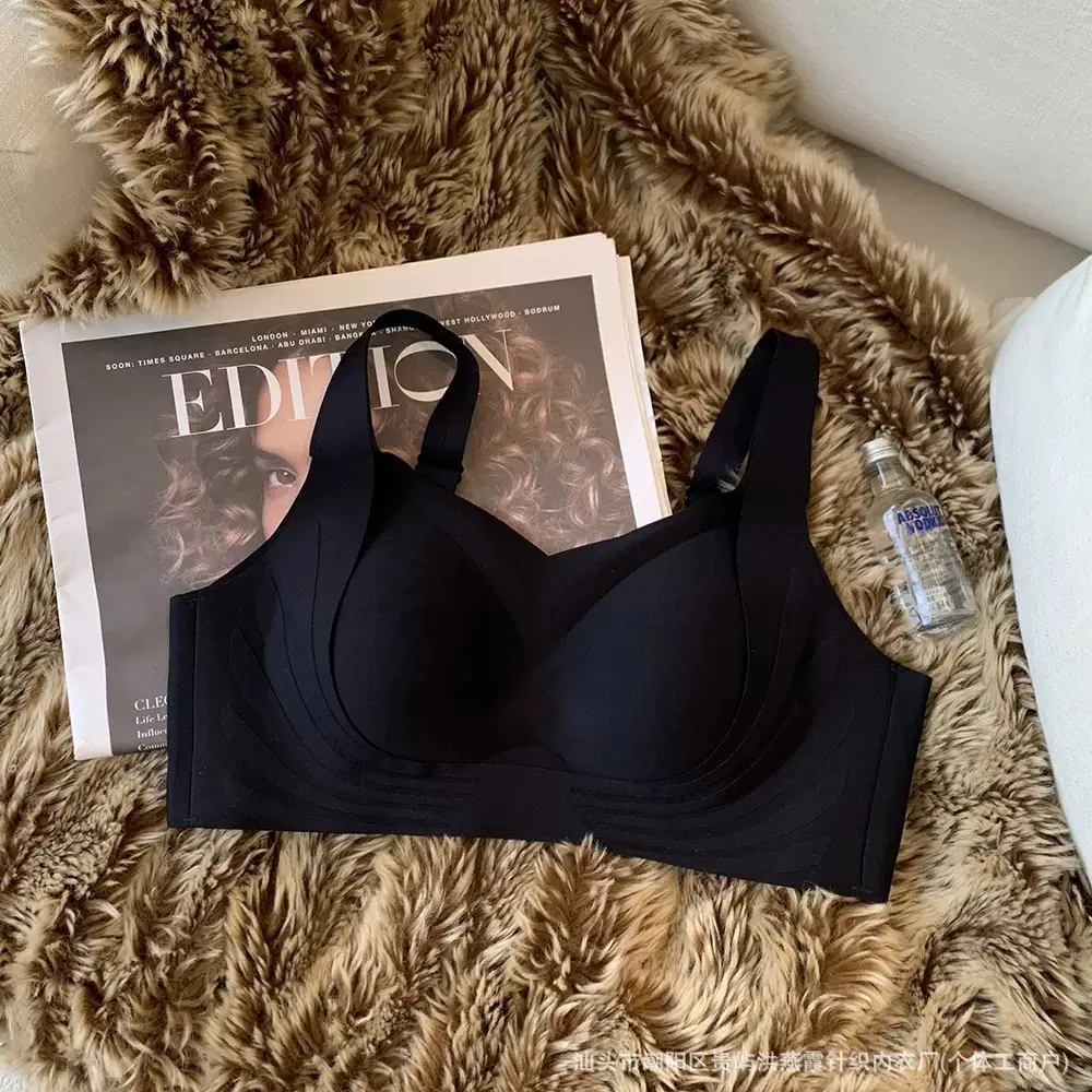 Pull-Up Adjustable Seamless Intimates for Women, Soft Support, Push-Up Support for Secondary Breasts, No Wire Bra, Sports Vest