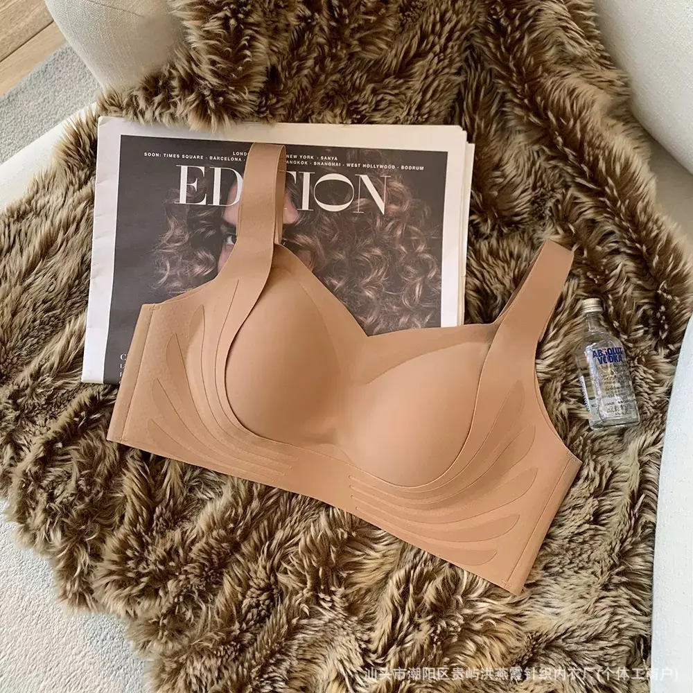 Pull-Up Adjustable Seamless Intimates for Women, Soft Support, Push-Up Support for Secondary Breasts, No Wire Bra, Sports Vest