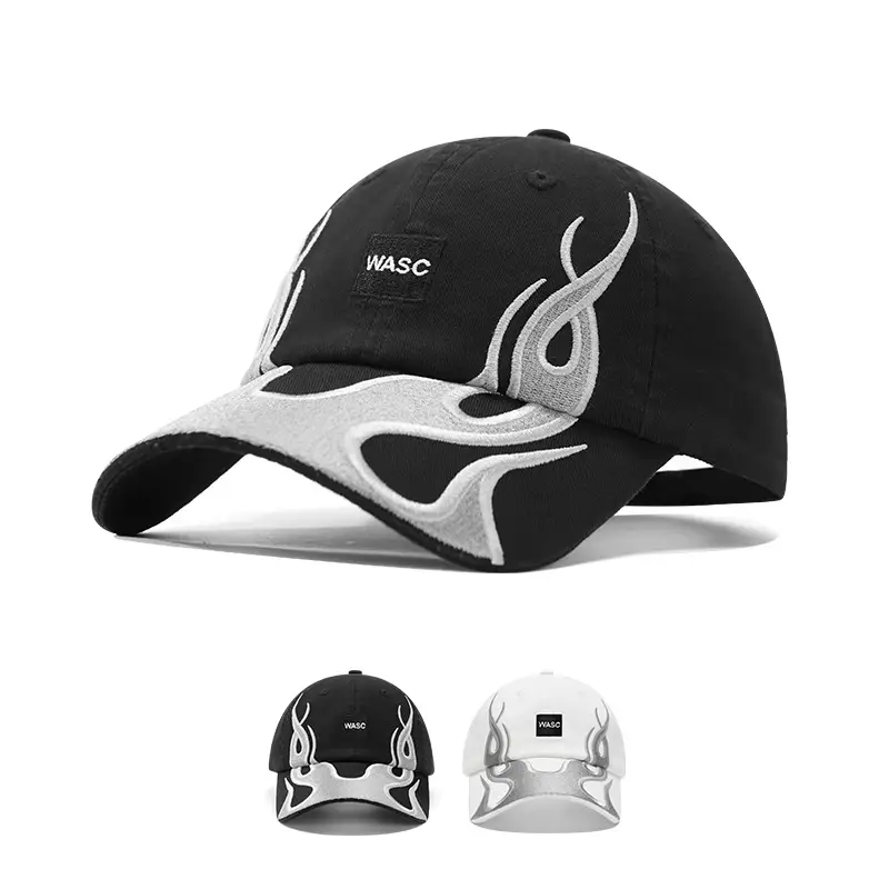 American Street Fashion Flame Duck Cap Men Women Sunshade Hat - Image 3