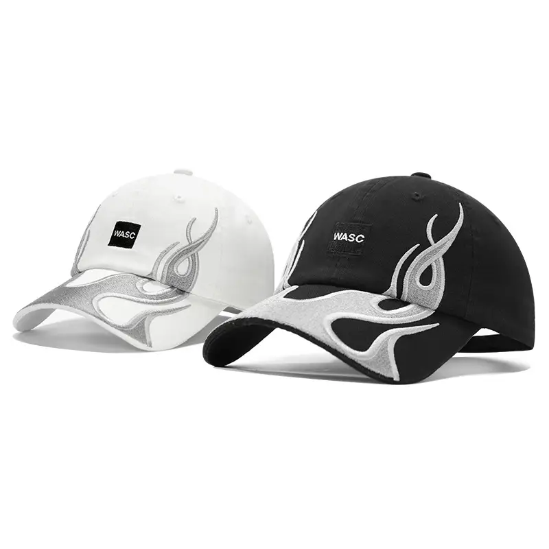 American Street Fashion Flame Duck Cap Men Women Sunshade Hat — feature 13