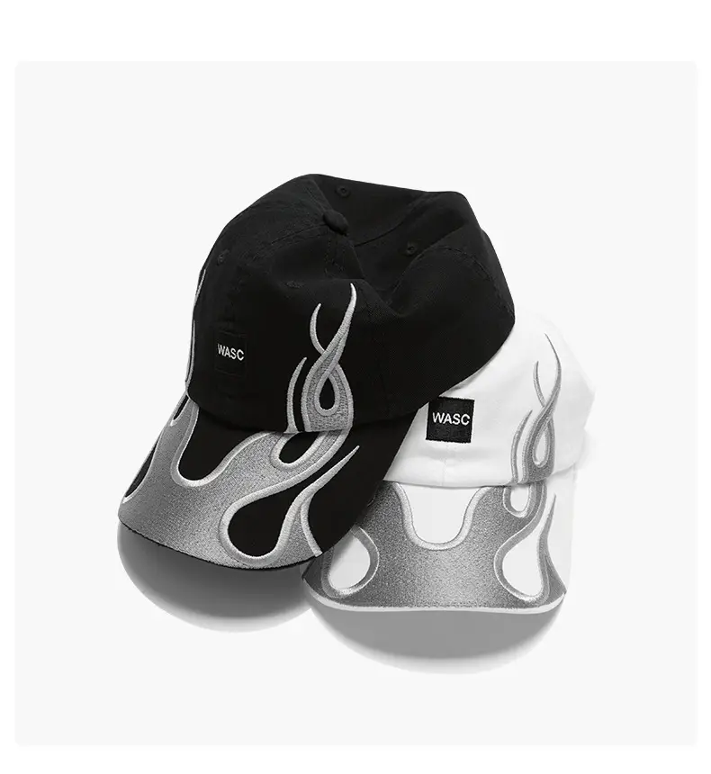American Street Fashion Flame Duck Cap Men Women Sunshade Hat — feature 17