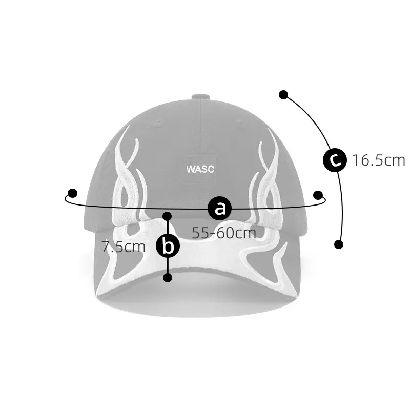 American Street Fashion Flame Duck Cap Men Women Sunshade Hat — feature 2