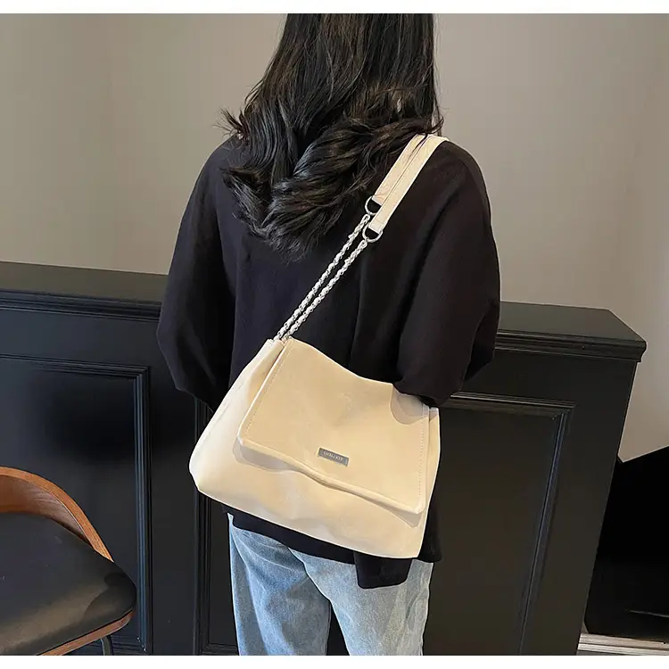 Women's Silver Velvet Shoulder Bag 2025 New Fashion — feature 17