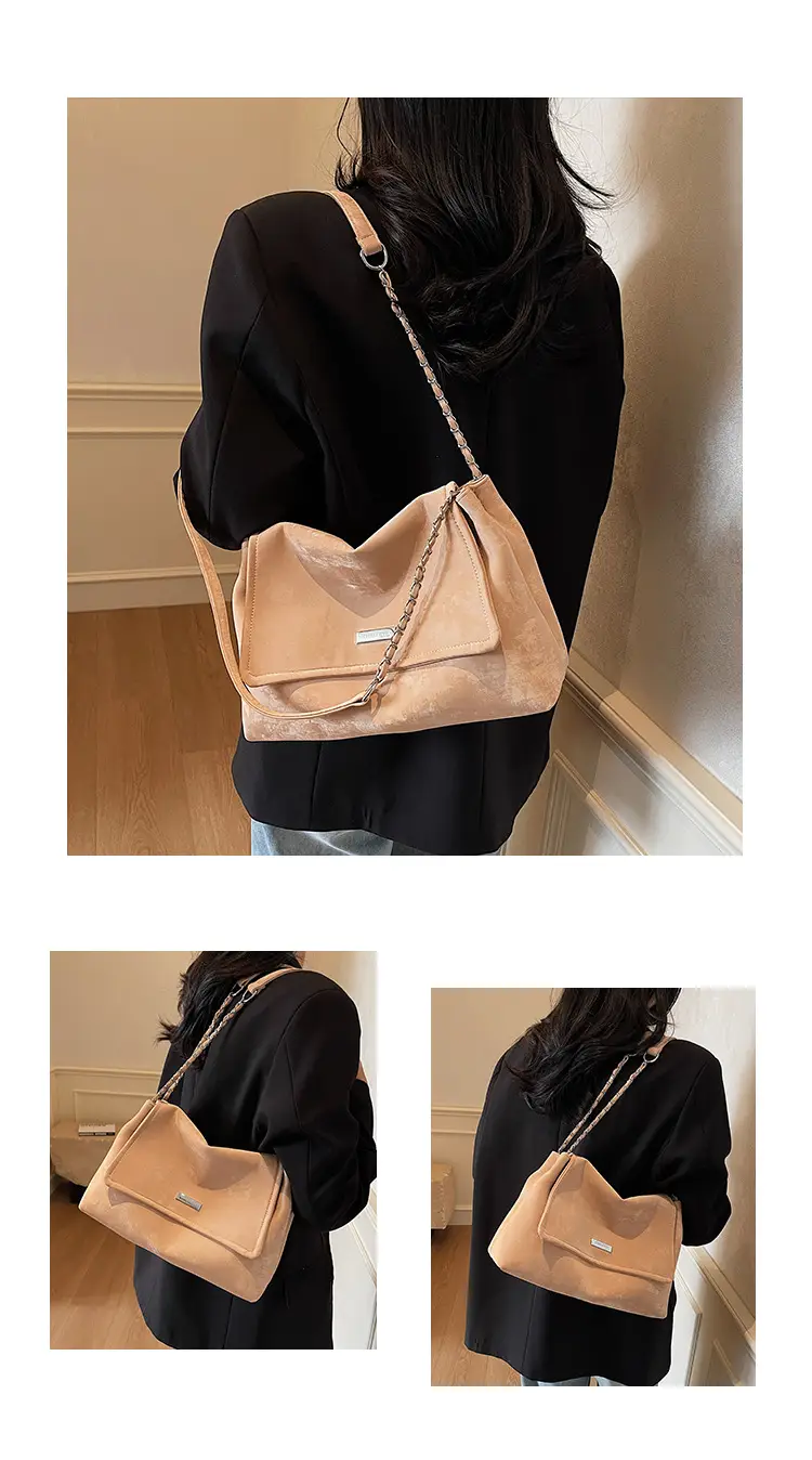Women's Silver Velvet Shoulder Bag 2025 New Fashion — feature 29