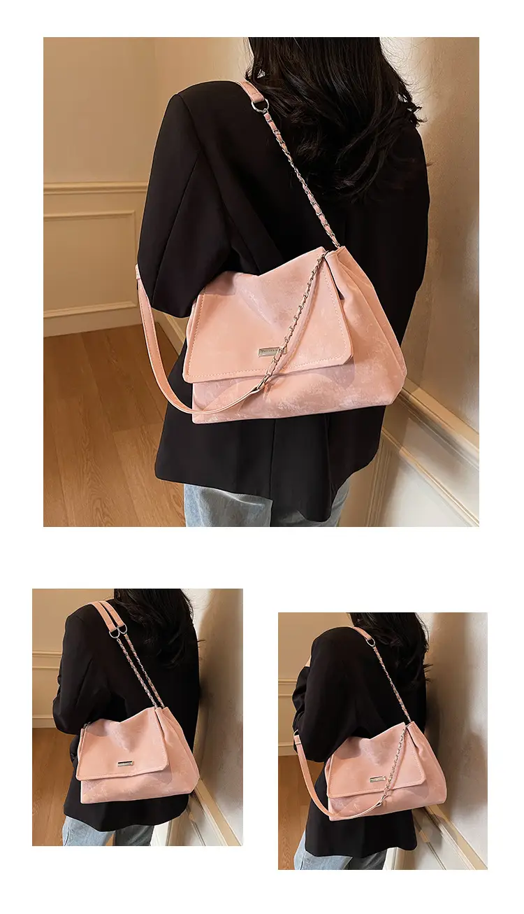 Women's Silver Velvet Shoulder Bag 2025 New Fashion — feature 30
