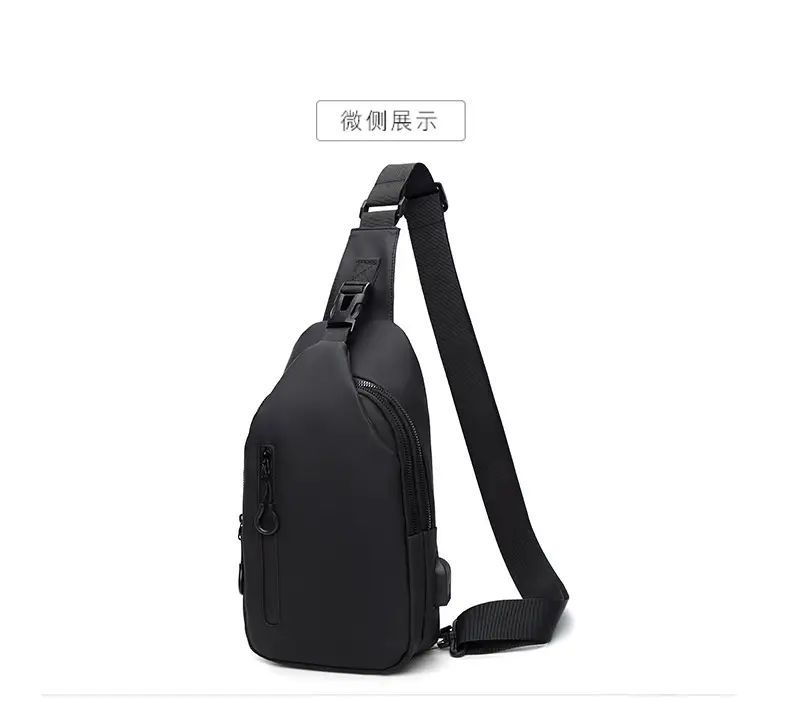 Men's Blue Crossbody Phone Bag with USB Charging — feature 18