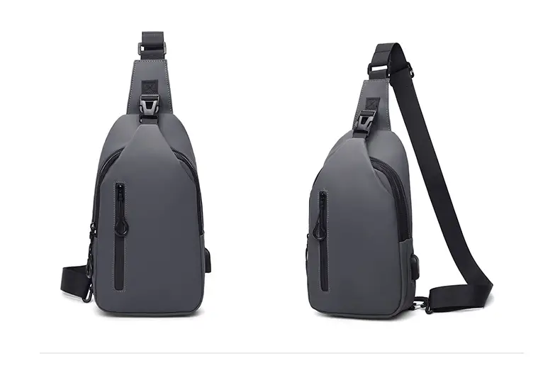 Men's Blue Crossbody Phone Bag with USB Charging — feature 19