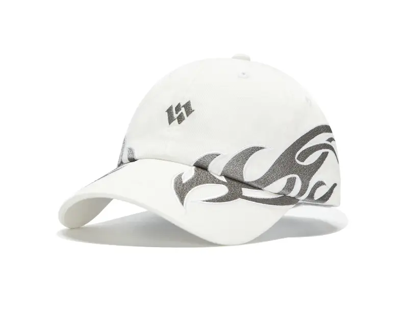Women's Black Flame Wing Cap with Sunshade & Brand Logo — feature 4