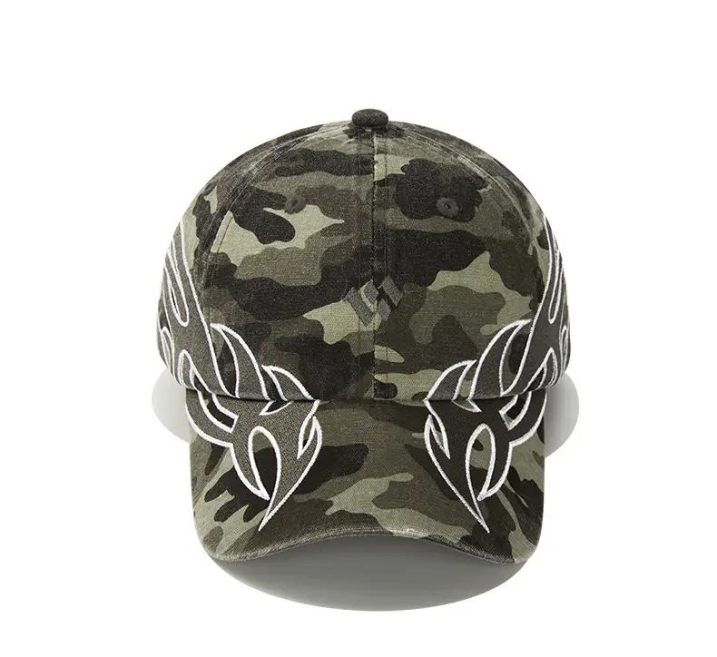 Women's Black Flame Wing Cap with Sunshade & Brand Logo — feature 8
