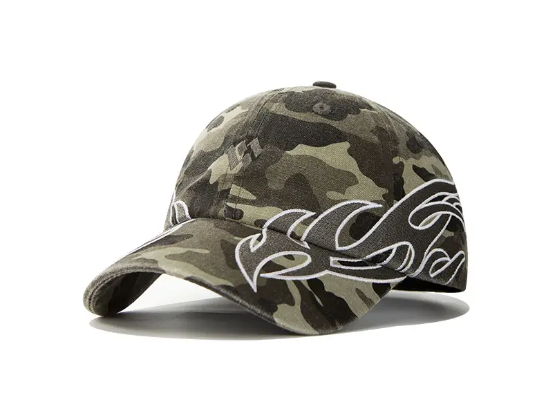 Women's Black Flame Wing Cap with Sunshade & Brand Logo — feature 9