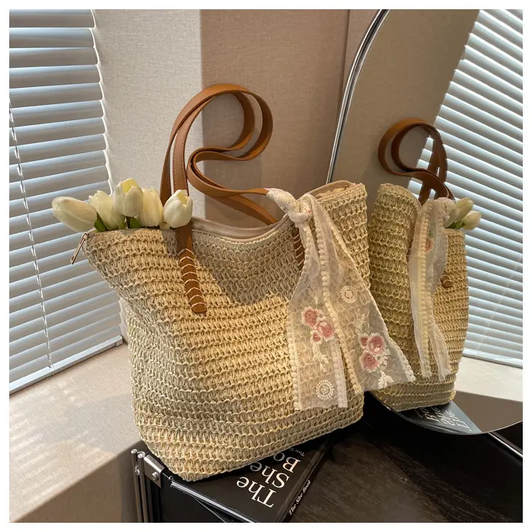 Women Straw Bag with Embroidered Handle 2025 — feature 26