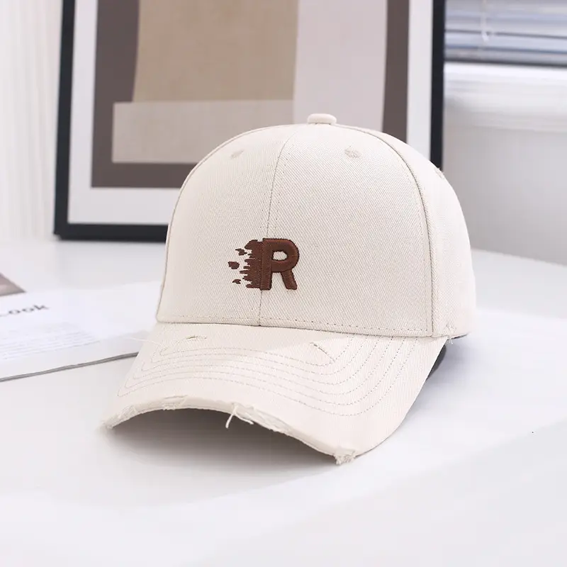 Men White Cap with Black Logo Casual Wear - Image 5
