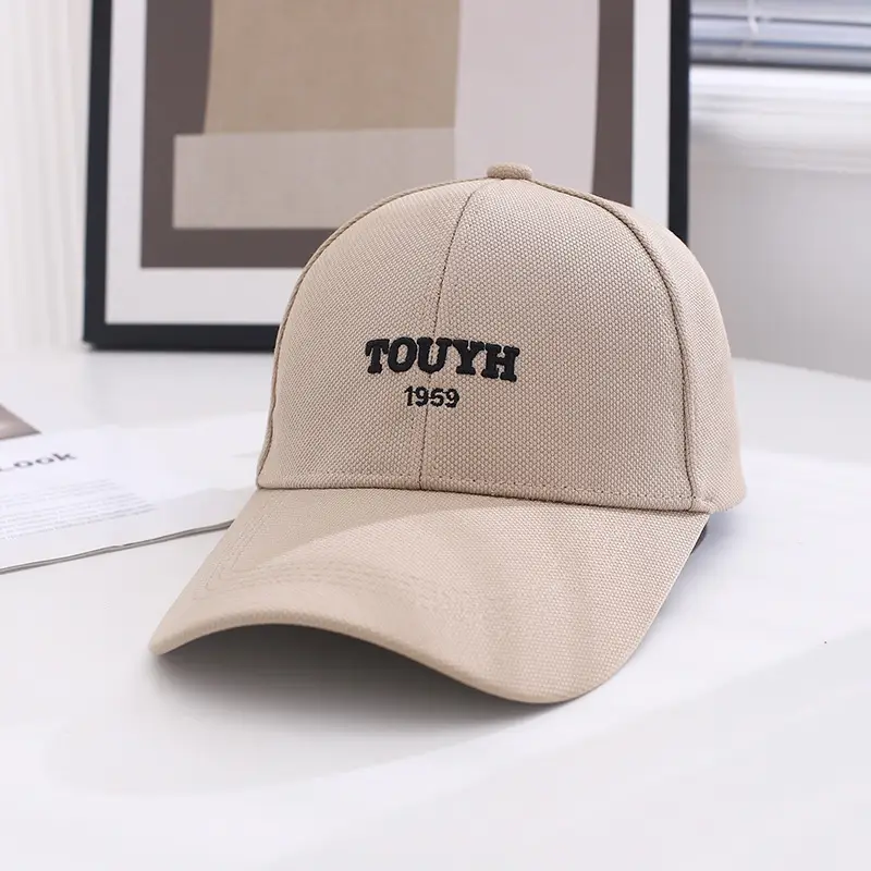 Black Embroidered Baseball Cap for Women Men Spring Summer - Image 3