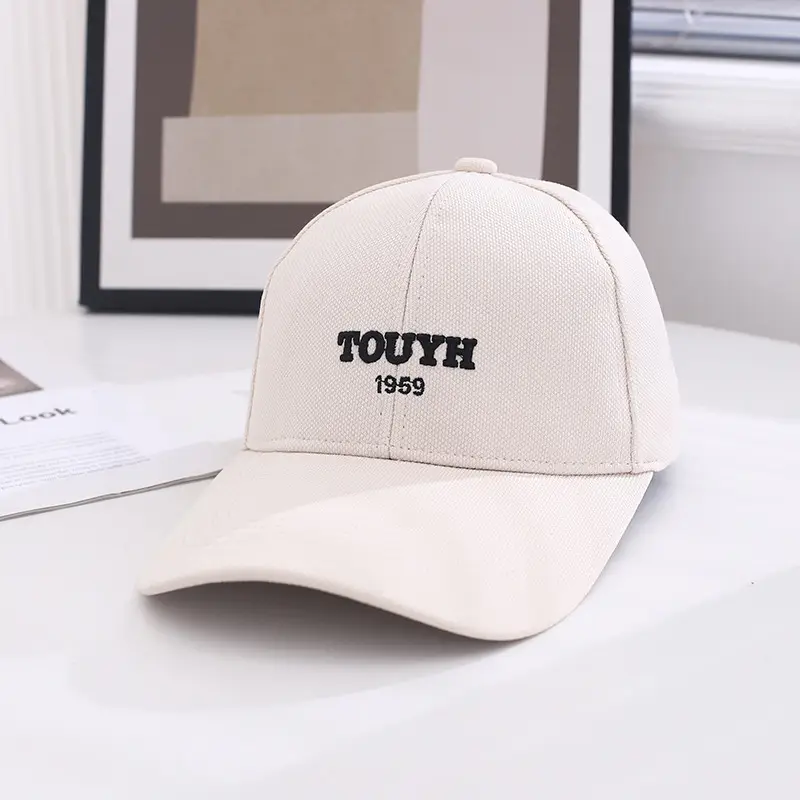 Black Embroidered Baseball Cap for Women Men Spring Summer - Image 7